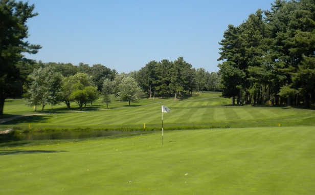 A view of hole #11 at Burlington Country Club