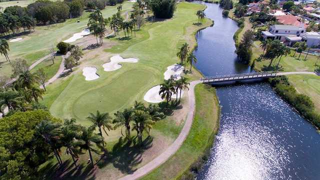 Palm Meadows' 1st green
