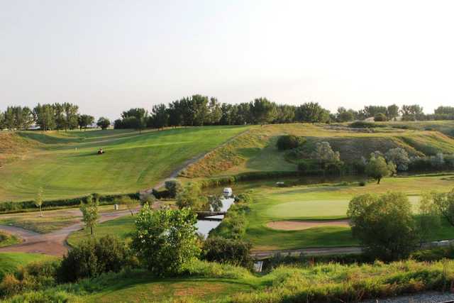 A view of the 7th hole at Hillcrest Golf Club