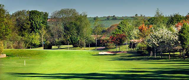 A spring day view from a fairway at Kinsale Golf Club.
