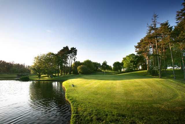 On the 15th green of the Druids Glen Golf Course