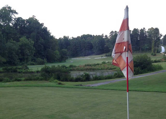 A view from a green at Foxwood Hills Country Club.