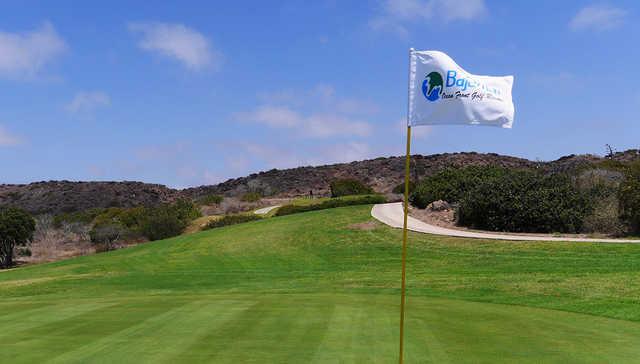 A view from a green at Bajamar Ocean Front Golf Resort.