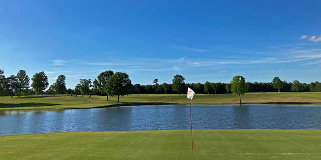 A view of green #18 at Lil'Mole Run Golf Course.