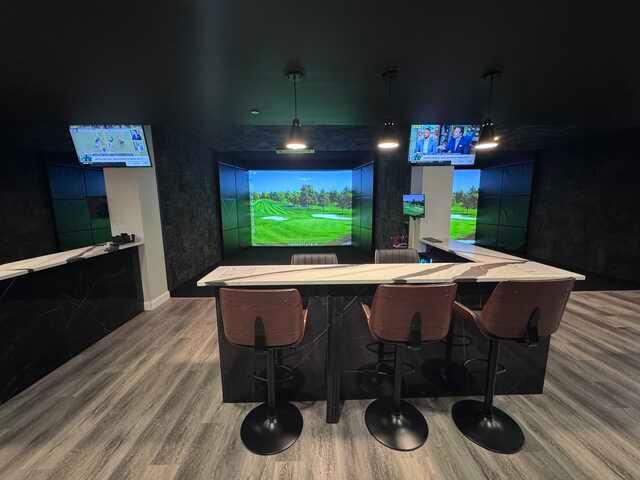 A view from Valle Vista Golf Club Simulator.