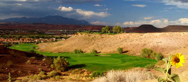 A view of a green at Sunbrook Golf Club.