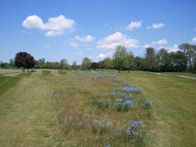 A view of fairway #11 at Juday Creek Golf Course