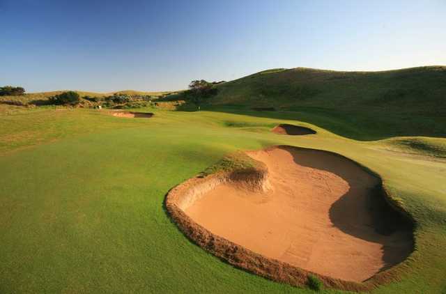 A view from a fairway at The Dunes Golf Links