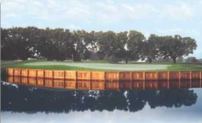 A view over the water from Sunset Landing Golf Course