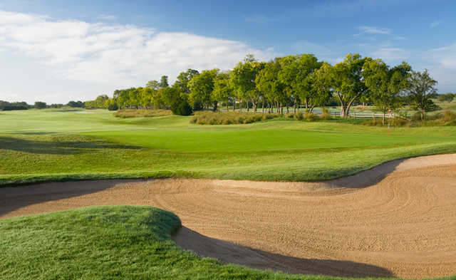 A view of a green at Gaillardia Country Club