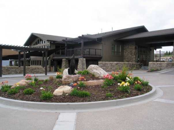 A view of the clubhouse at Wolf Creek Golf Resort