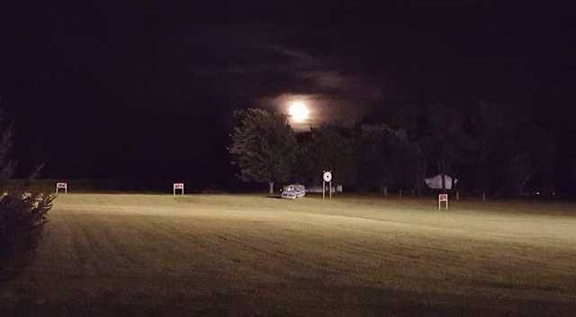 An evening view from Hollow Acres Golf Center