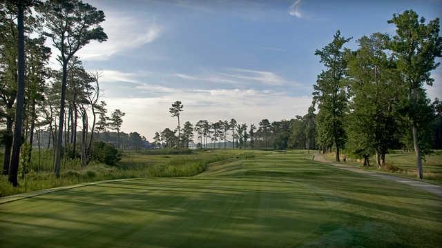 The par-3 3rd hole at Bayside Resort Golf Club plays for 227 yards from the tips