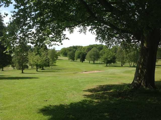 Looking down onto the 18th green at Shaw Hill Golf Club