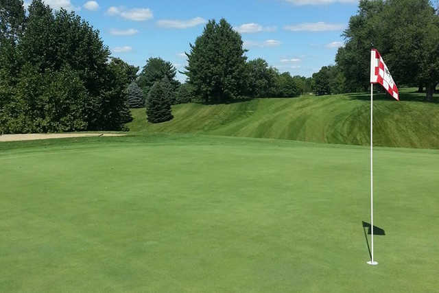 A view of a hole at Tiger Pointe Golf & Event Center