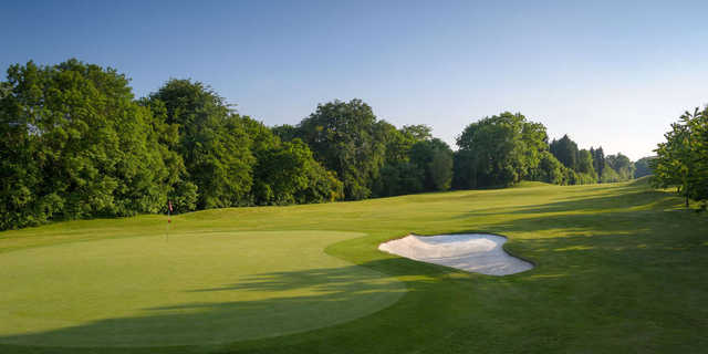 A view of the 18th green at Henbury Golf Club.