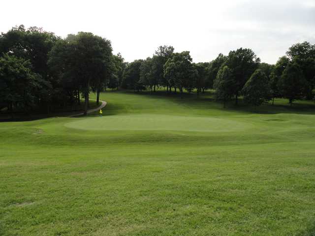 A view of a green at Hillcrest Country Club.