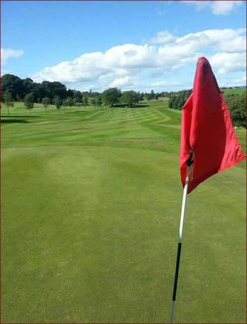 Looking back from the green at Mount Ellen Golf Club