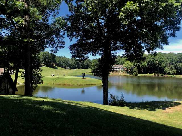 A view of hole #9 at Riverchase Country Club.