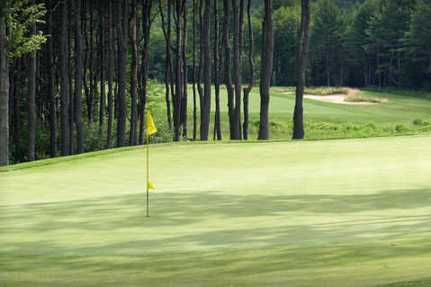 A view of a hole at The Golf Club of New England