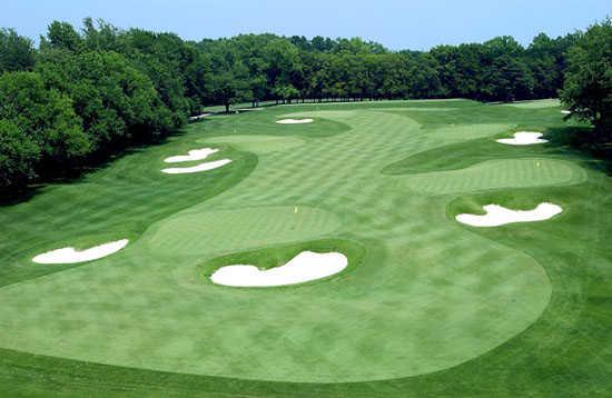 A view of the practice facilities at Indiana University Golf Course