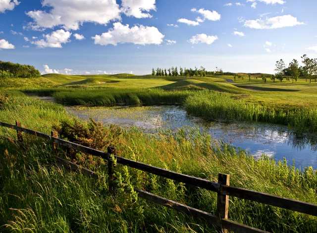 Water feature at Herons' Reach Golf Resort