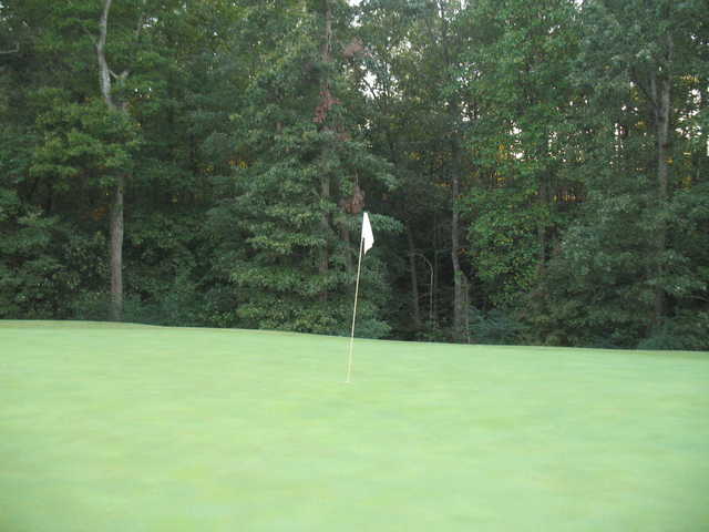 A view of a hole at Brookside Golf Course.