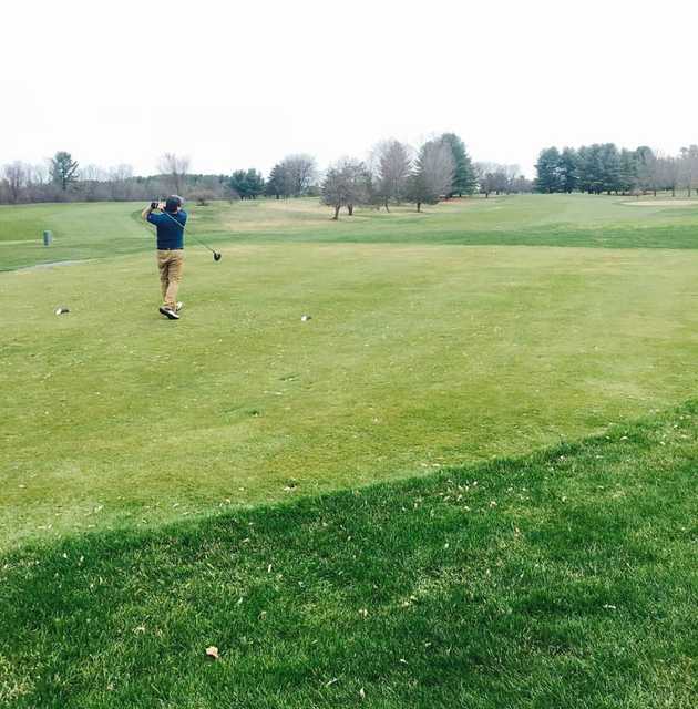 A view of a tee at Basin Harbor Club