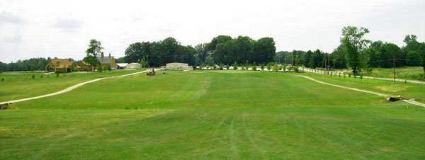 A view of fairway #18 at Oak Knoll Golf Course.