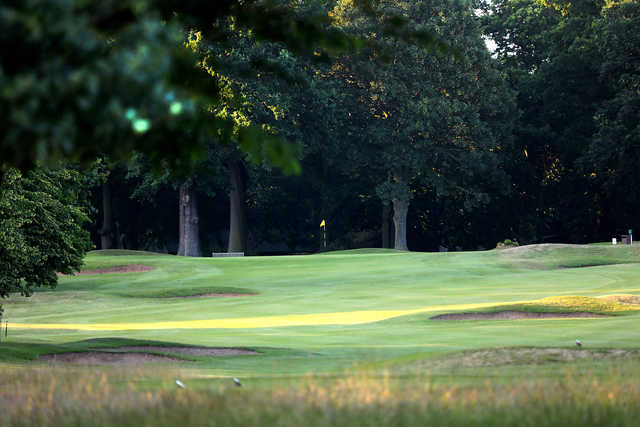 A view of a well protected hole at Wollaton Park Golf Club.