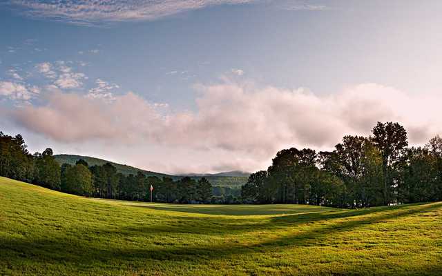 A view from fairway #9 at Highlands from Hampton Cove Golf Course