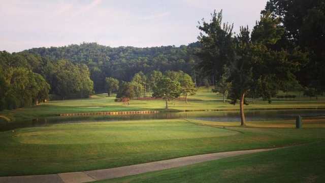 A view of a tee at Gadsden Country Club.