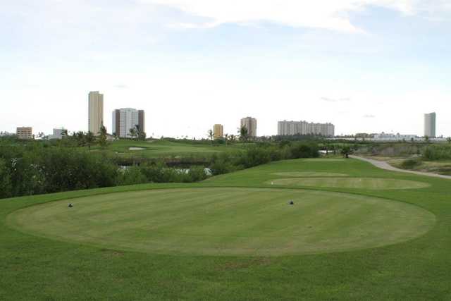 A view from a tee at Marina Mazatlan Golf Course