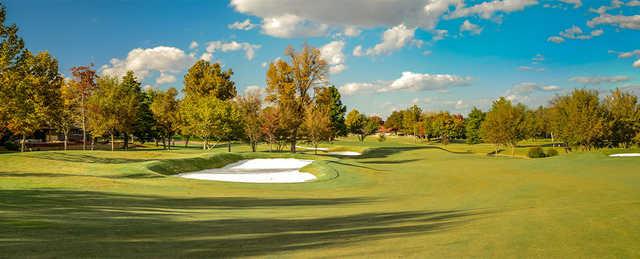 A fall day view from a fairway at Quail Creek Golf & Country Club.