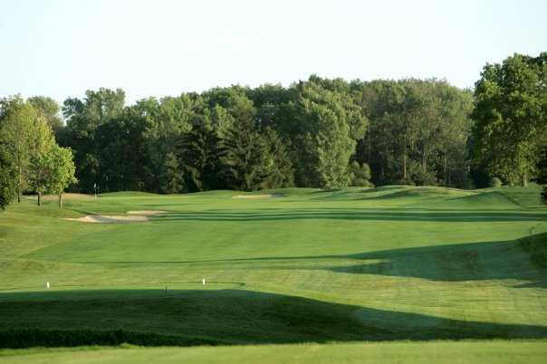 A view of hole #1 at Wood Wind Golf Club