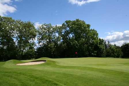 A view of a hole at Whitecraigs Golf Club