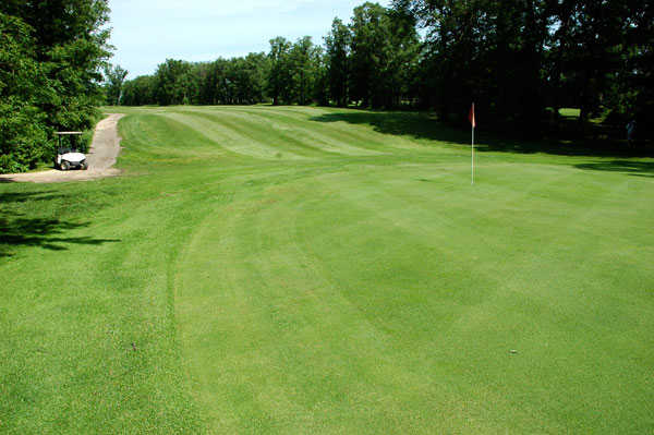 A view of a hole at River Oaks Golf Course