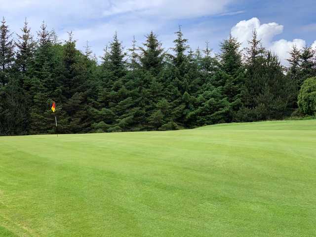 A view of the 1st green at Beith Golf Club.