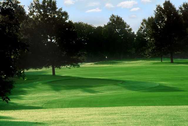 A view of the 9th hole at Cedar Ridge Country Club.