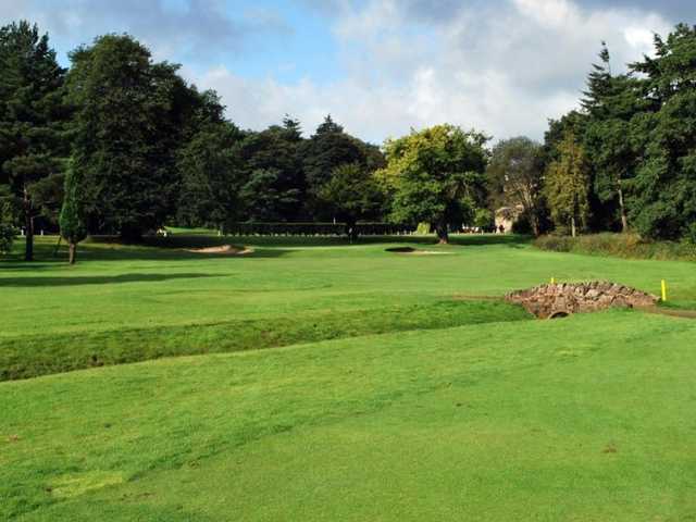 A tough looking approach shot on the Keir Course
