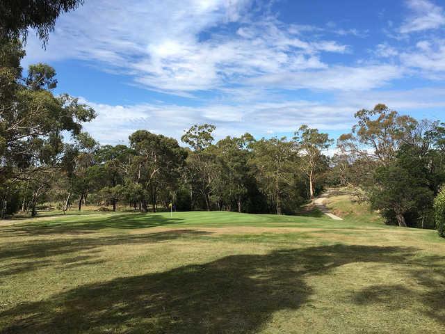 View of a green at Mount Macedon Golf Club.