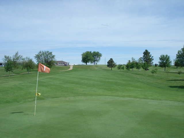 A view of hole #1 at Parkston Country Club
