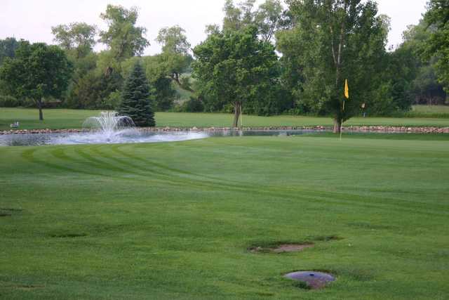 A view of a green at Lakeside Country Club