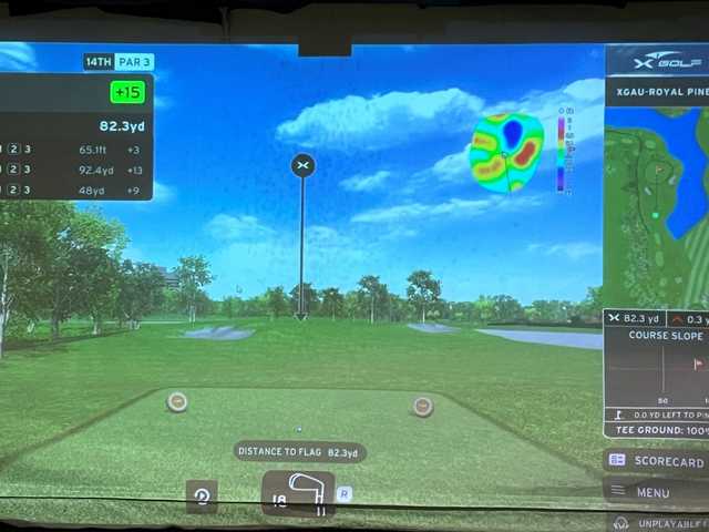 A view from X-Golf Huntsville.