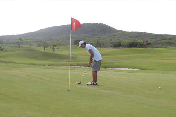A view of a green at Marina Mazatlan Golf Course