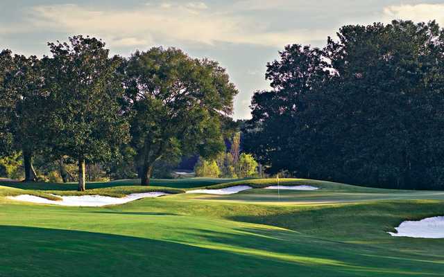 A view of the 7th hole at Marshwood from Highland Oaks Golf Course.