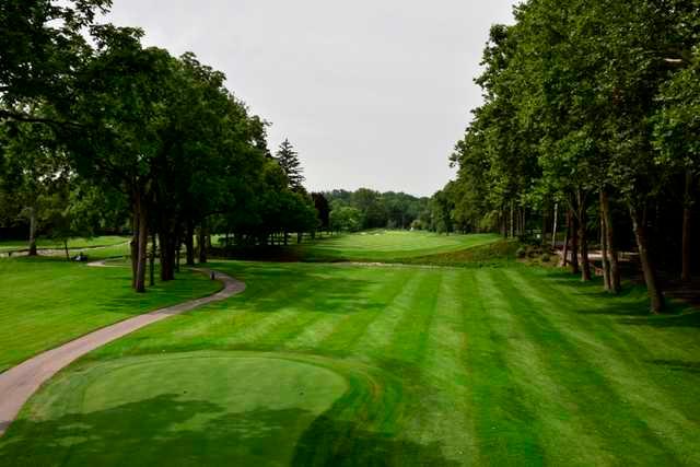 A view from the 17th tee at Sycamore Hills Golf Club