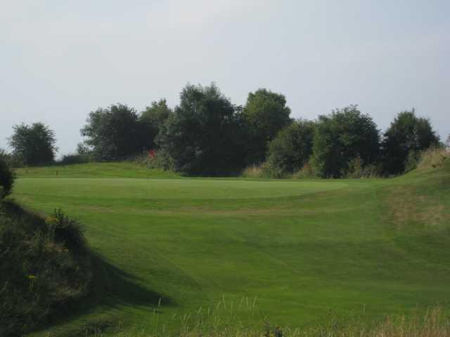 The challenging 18th hole at Llanymynech Golf Club