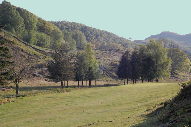 A view from fairway #7 at Machynlleth Golf Club
