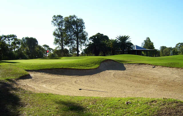 A view of a hole at Redcliffe Golf Club.